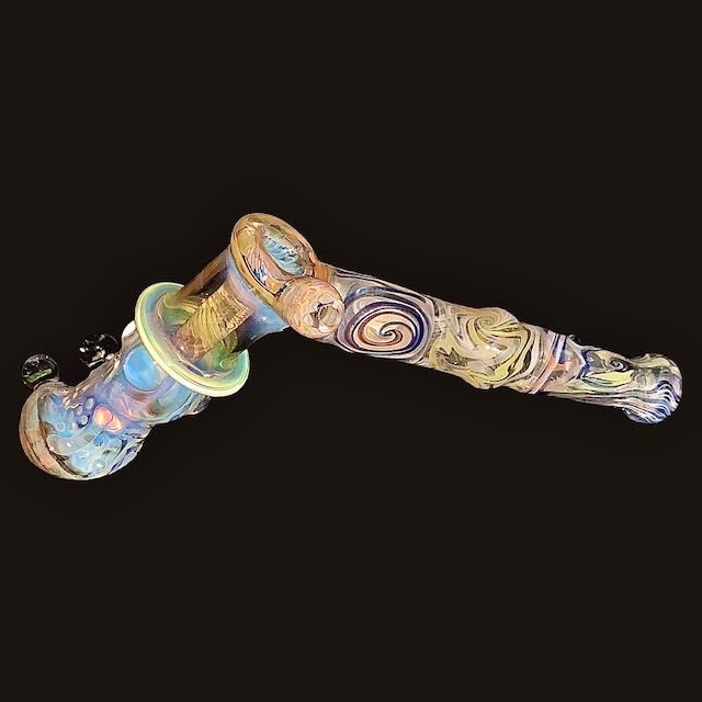 Travis Wigger XL Heady Flowers Dead Head Hammer Bubbler New