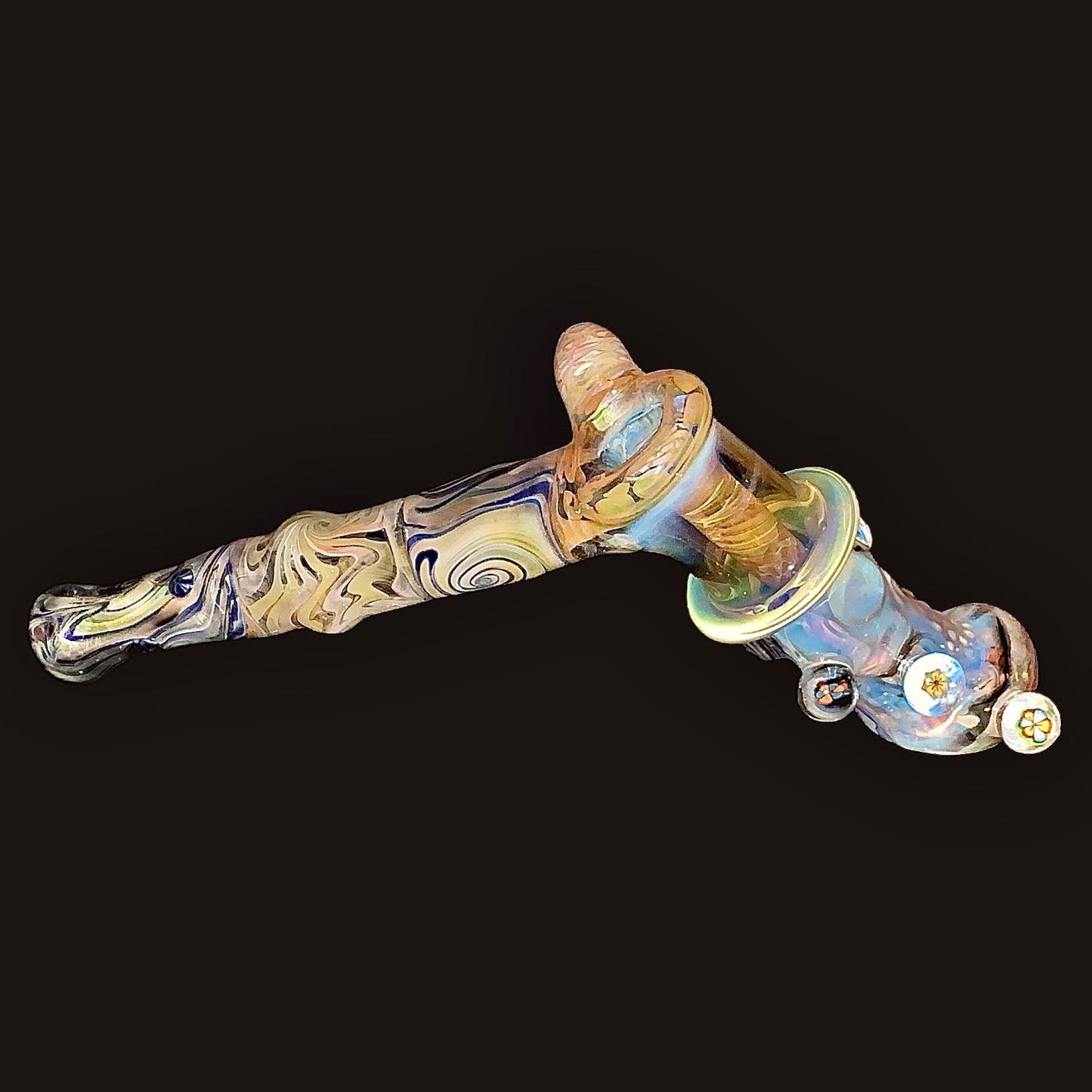 Travis Wigger XL Heady Flowers Dead Head Hammer Bubbler New