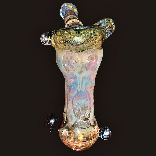 Travis Wigger XL Heady Skulls Hammer Bubbler New
