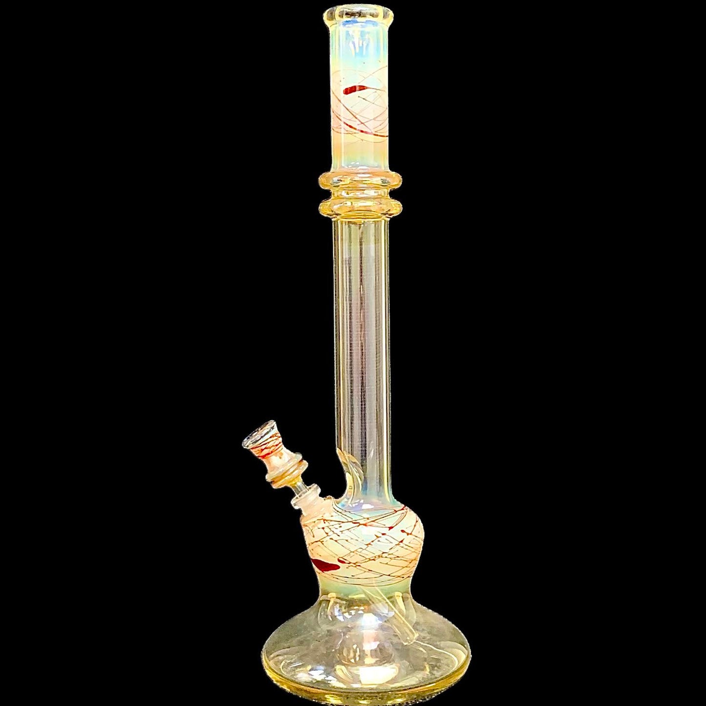 Steve Stotts Red Fume Pancake Bong 32mm New #1