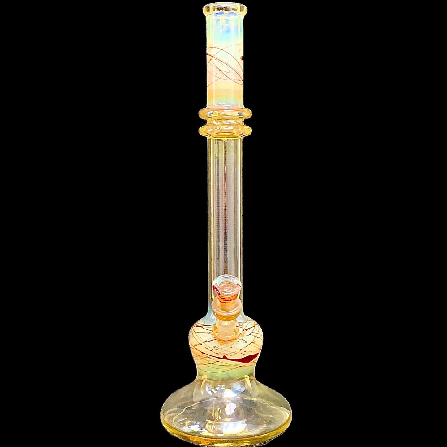 Steve Stotts Red Fume Pancake Bong 32mm New #1