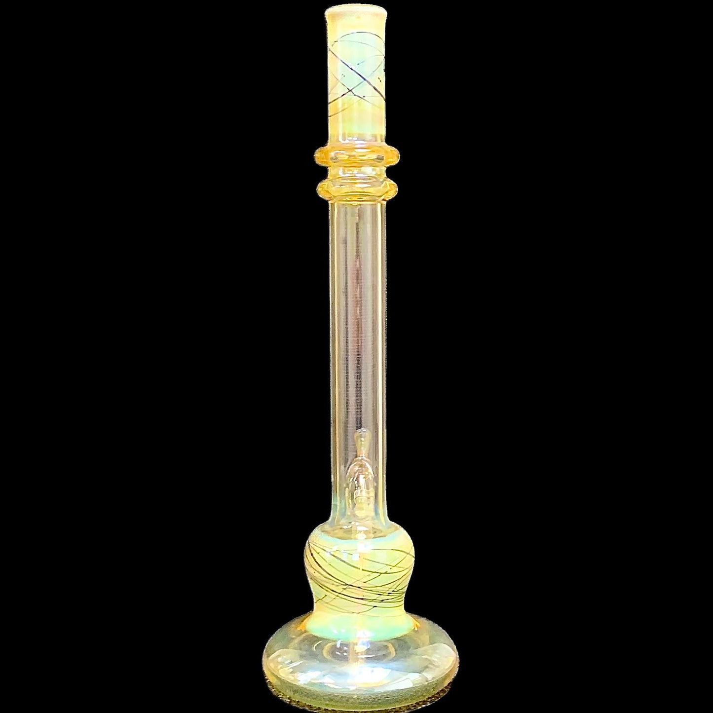 Steve Stotts Fumed Blue Pancake Bong 32mm New #2