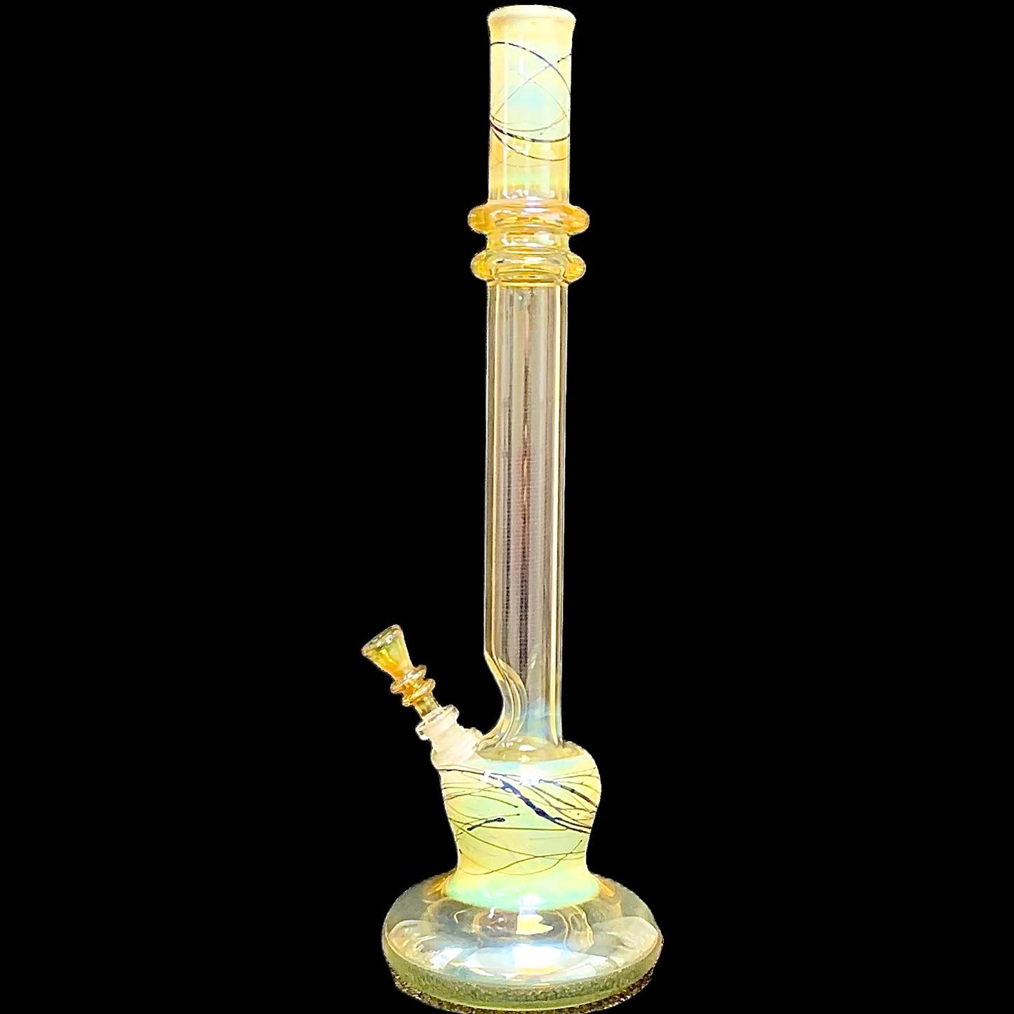 Steve Stotts Fumed Blue Pancake Bong 32mm New #2