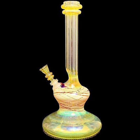 Steve Stotts Fumed Red Pancake Bong 32mm New #3