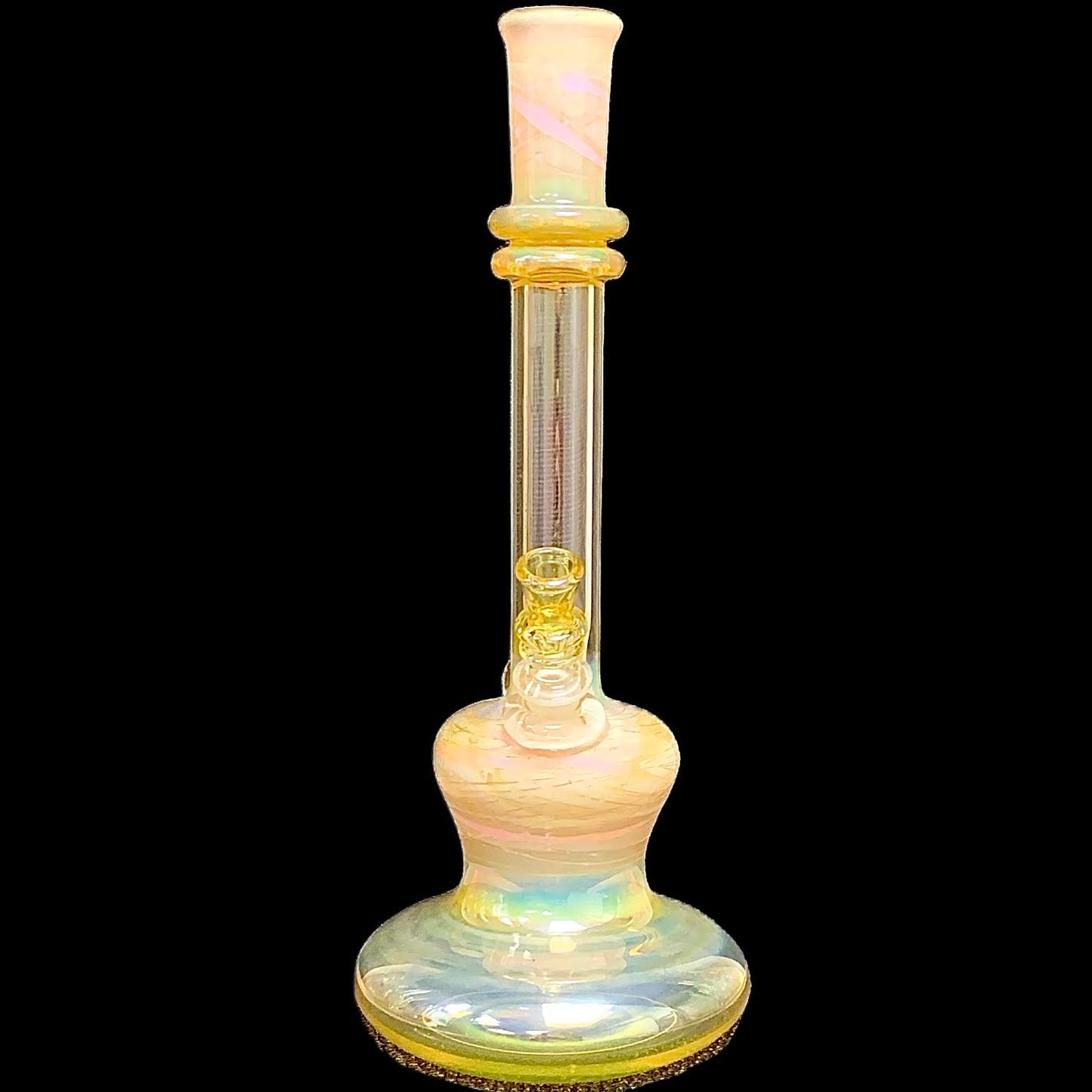 Steve Stotts Fumed Pink Pancake Bong 32mm New #1