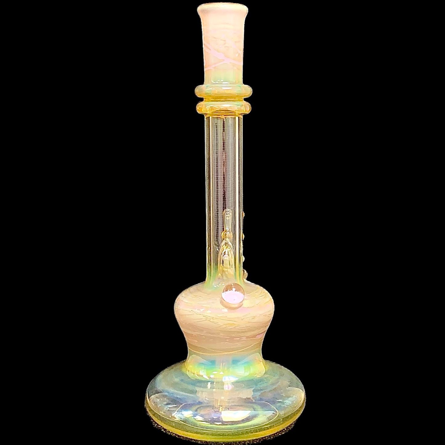 Steve Stotts Fumed Pink Pancake Bong 32mm New #1