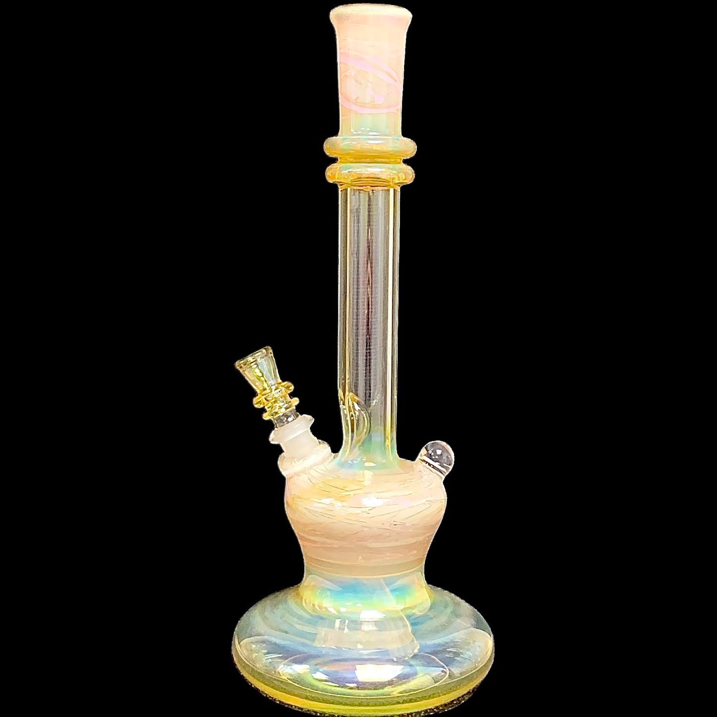 Steve Stotts Fumed Pink Pancake Bong 32mm New #1