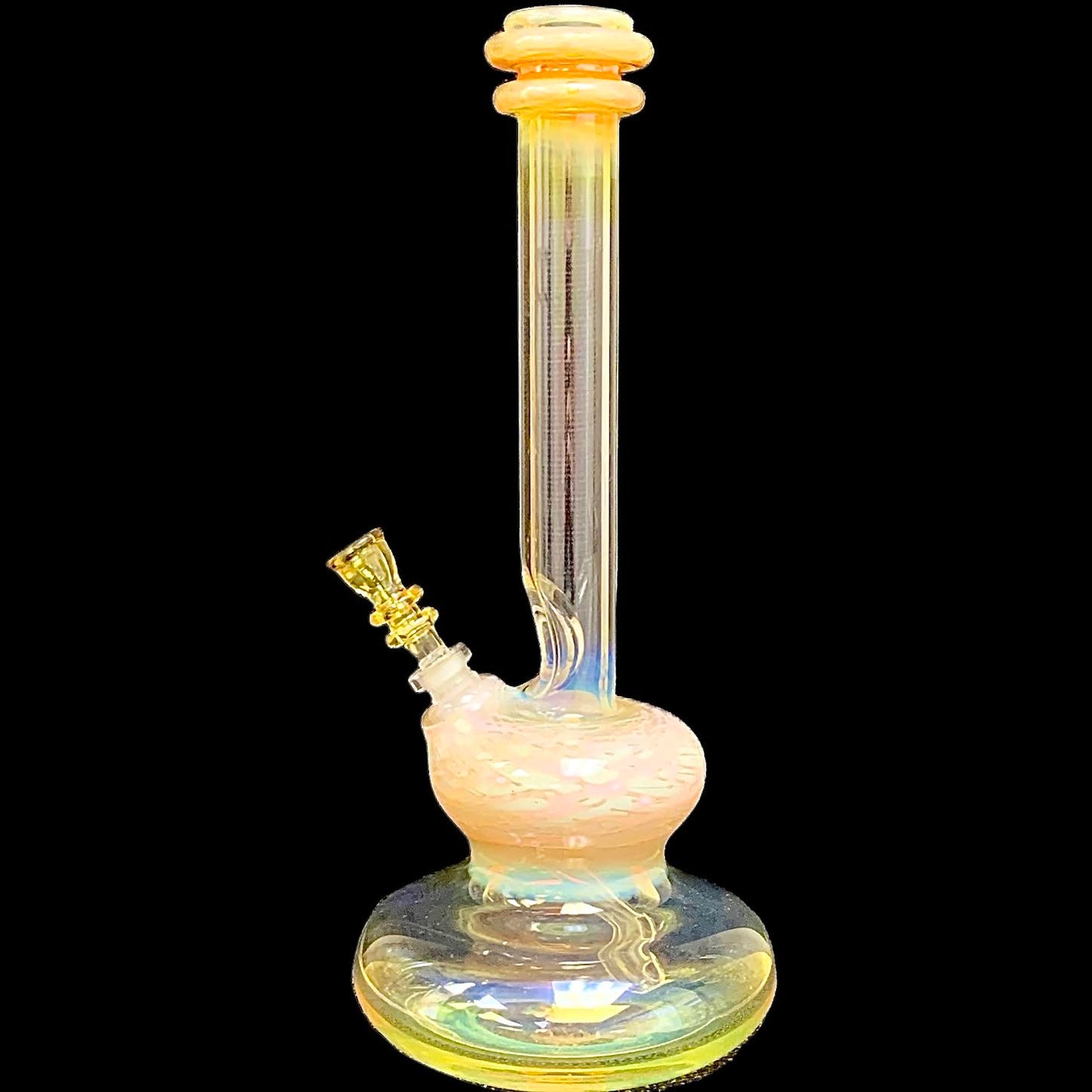 Steve Stotts Fumed Pink Pancake Bong 32mm New #2