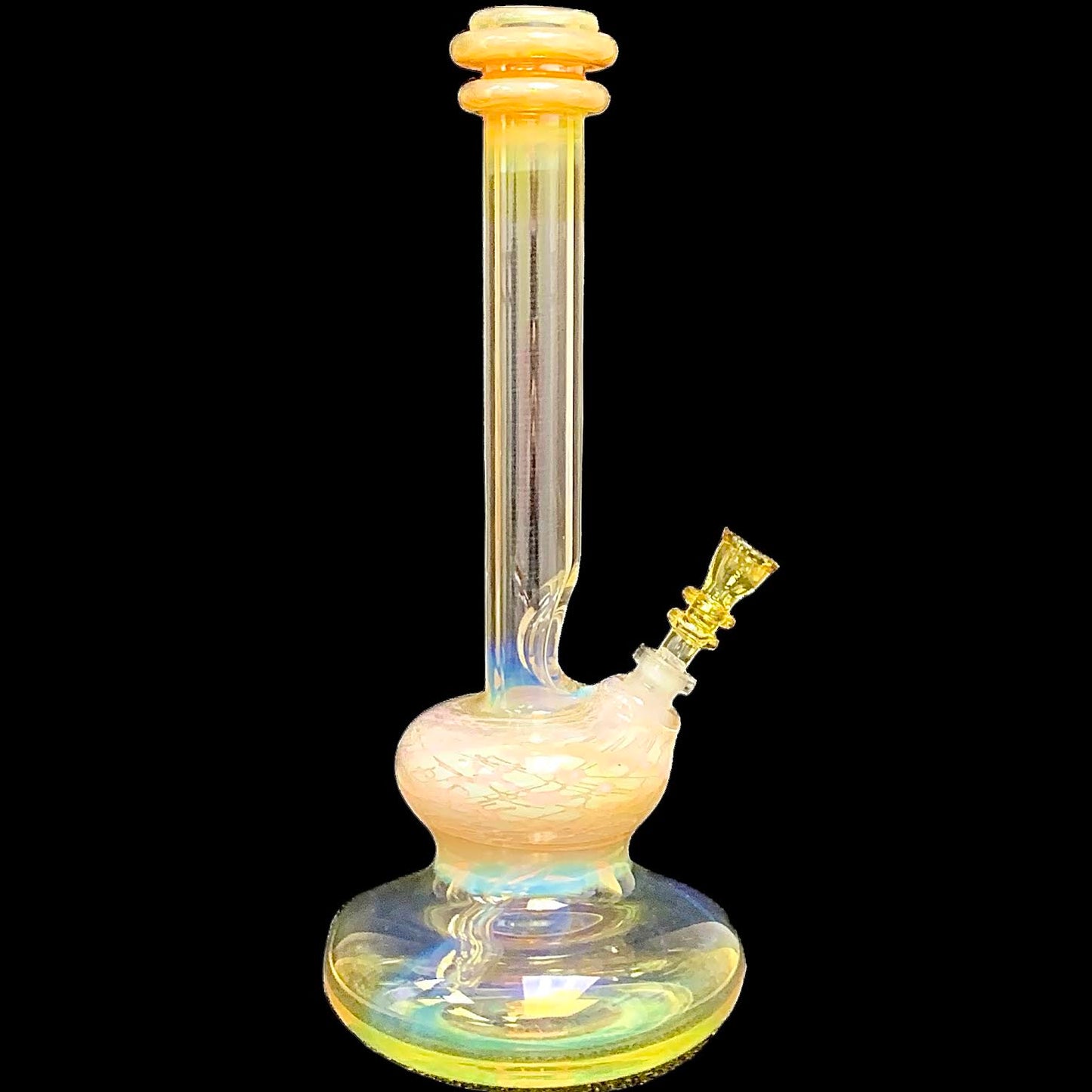 Steve Stotts Fumed Pink Pancake Bong 32mm New #2