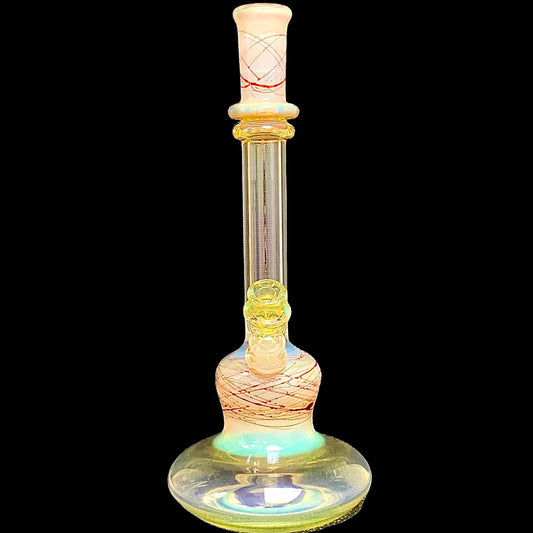 Steve Stotts Fumed Red Pancake Bong 32mm New #6
