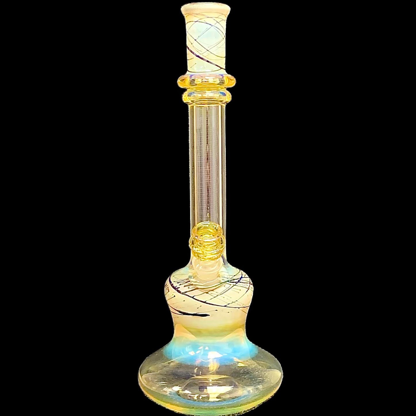 Steve Stotts Fumed Blue Pancake Bong 32mm New #6