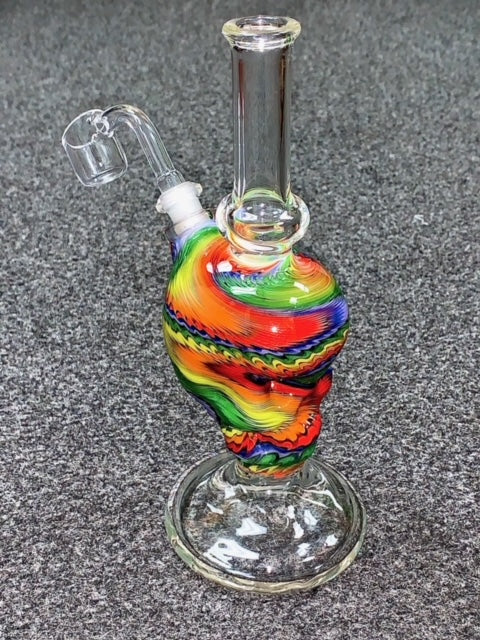 BBadtram Rainbow Clear Skull Rig New