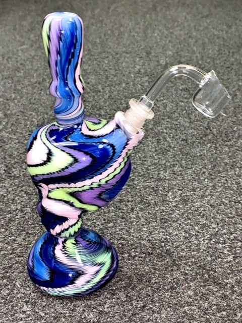 BBadtram Rainbow Clear Skull Rig New