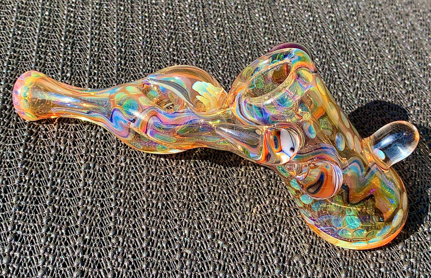 Kevin Nail Rainbow Dichro mini Hammer Bubbler New