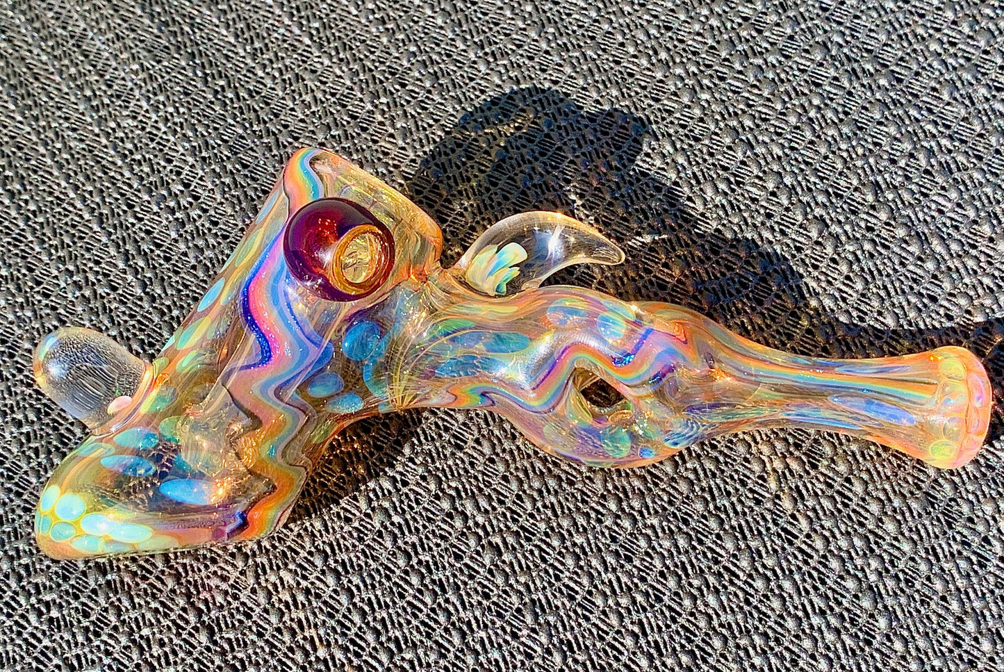 Kevin Nail Rainbow Dichro mini Hammer Bubbler New