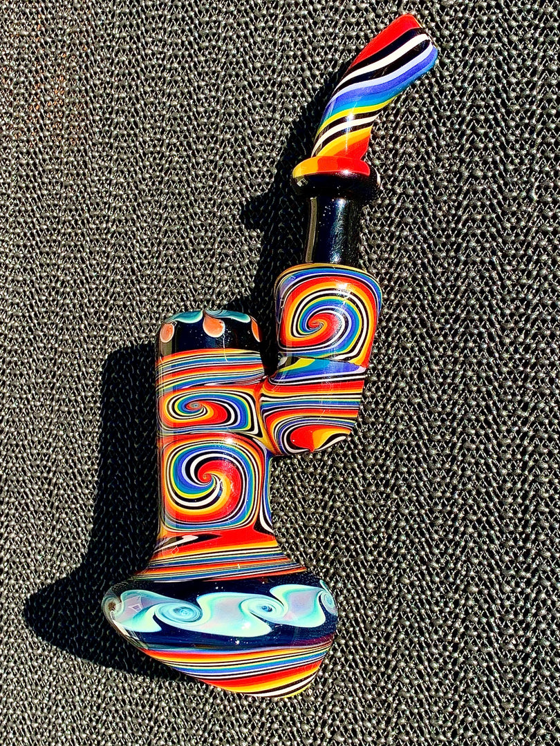 Soulshine Arts Rainbow Wigwag Sherlock Bubbler New