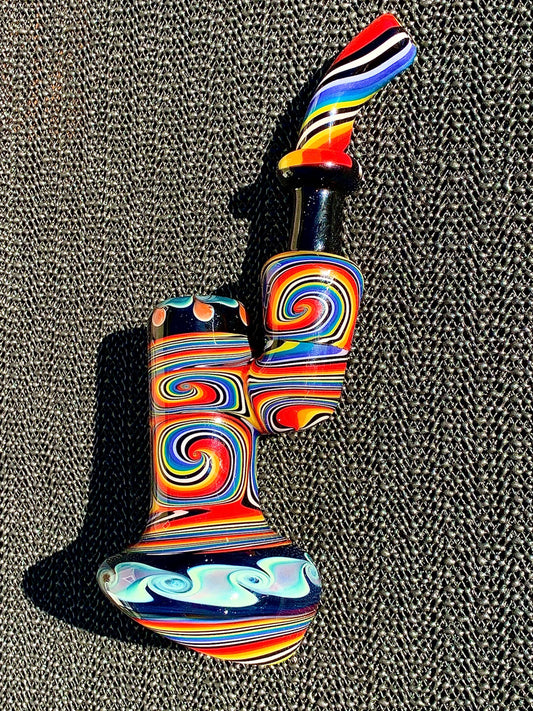 Soulshine Arts Rainbow Wigwag Sherlock Bubbler New