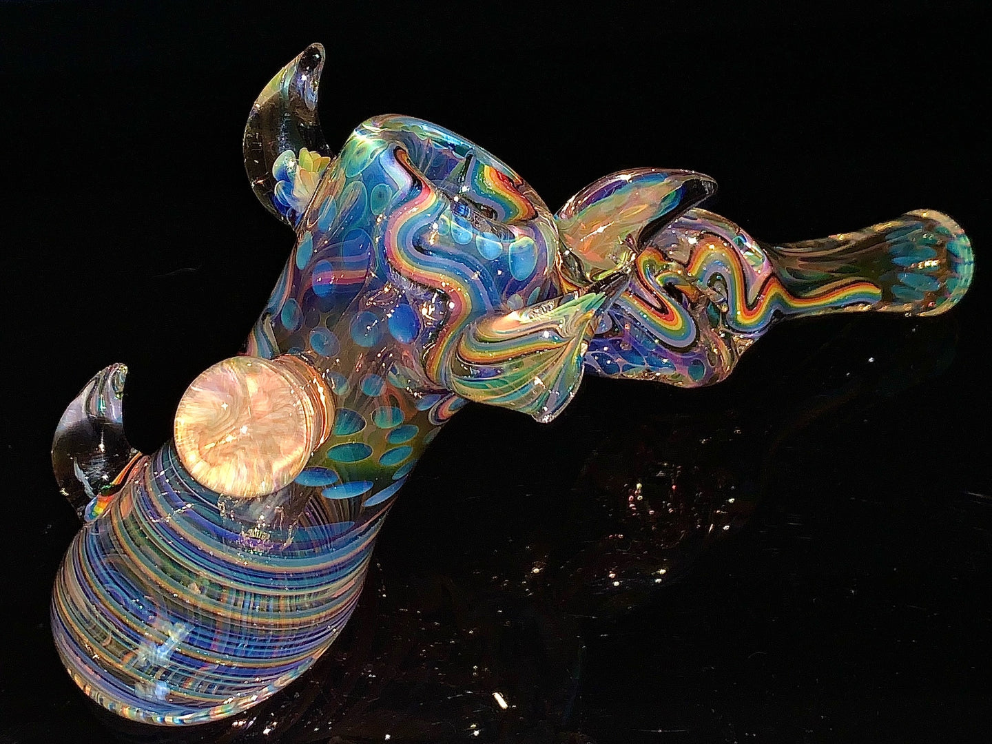 Kevin Nail Deluxe Rainbow Fume Hammer Bubbler New