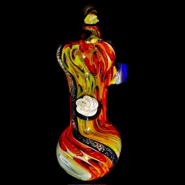 Terry Sharp OG Heady Inside Out Dichro Hammer Bubbler New