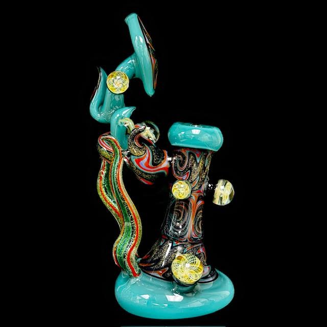 Terry Sharp Heady Multi Section Grail Bubbler New
