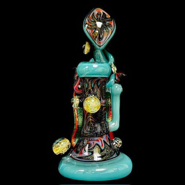 Terry Sharp Heady Multi Section Grail Bubbler New