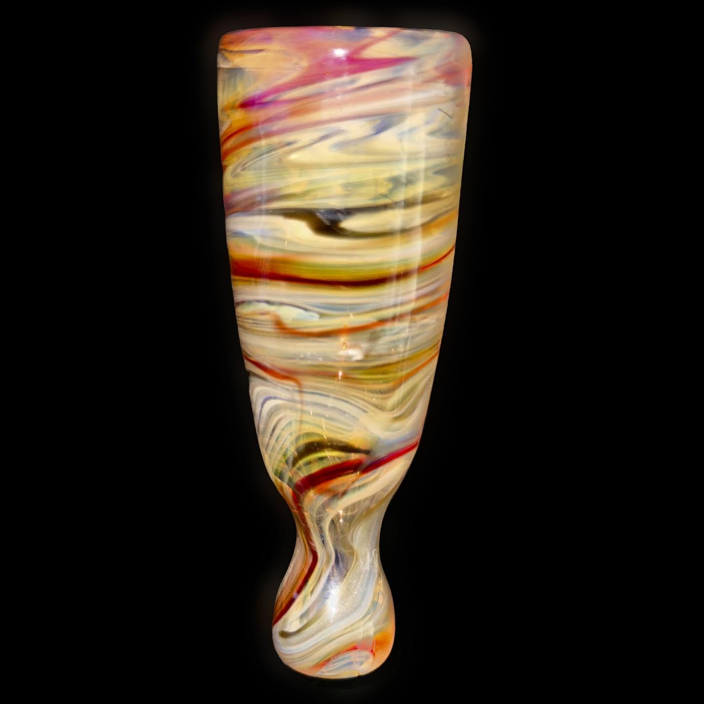 Cam Tower Heady Fume Chillum with Skulls New