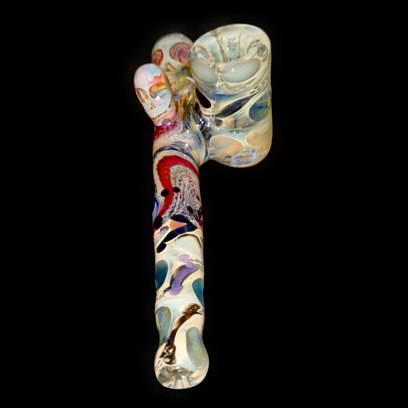 Cam Tower Heady Fumed UV Skulls Sidecar New