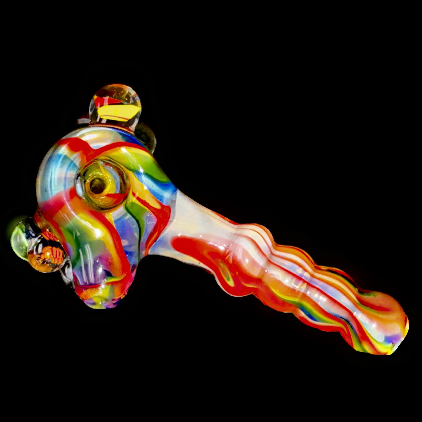 Bob Badtram Heady Rainbow Sunset "Bud the Skunk"Forest Scene Hammer Bubbler New