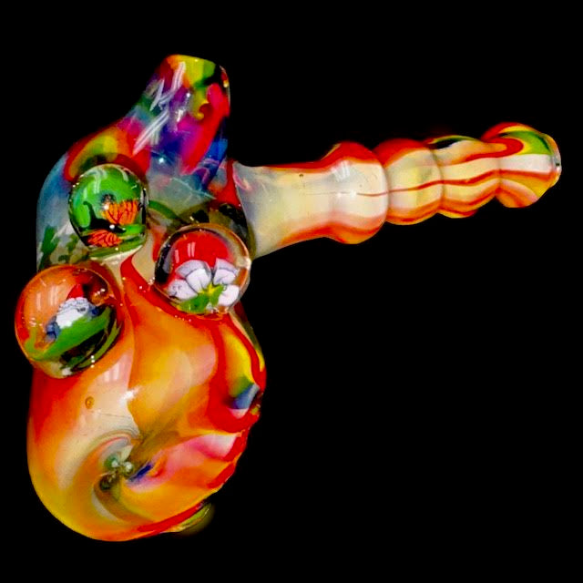 Bob Badtram Heady Rainbow Sunset "Bud the Skunk"Forest Scene Hammer Bubbler New