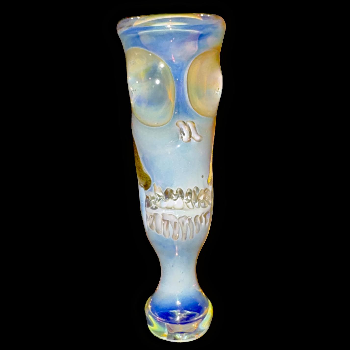 Cam Tower Fumed Double Skull Chillum New