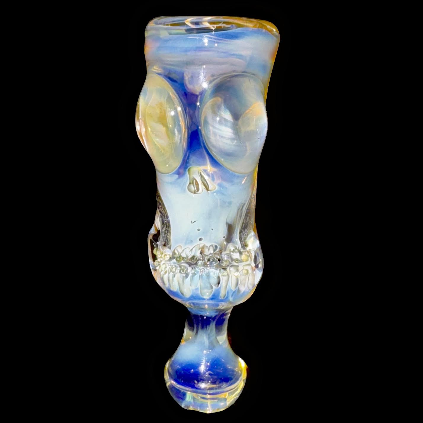Cam Tower Fumed Double Skull Chillum New