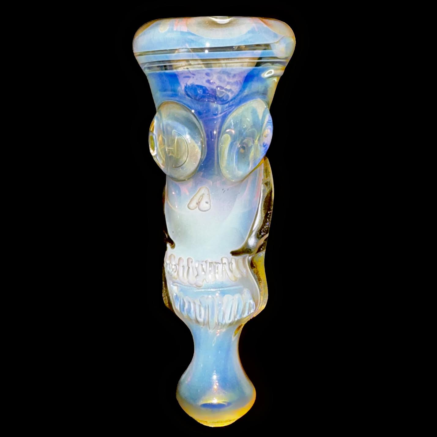 Cam Tower Fumed Double Skull Chillum New
