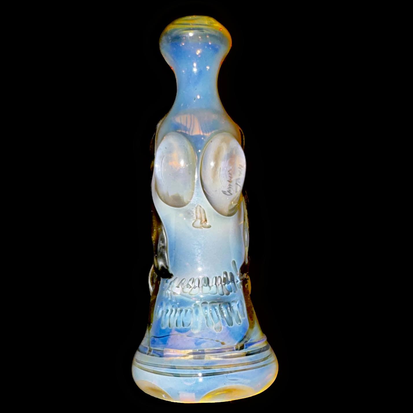 Cam Tower Fumed Double Skull Chillum New
