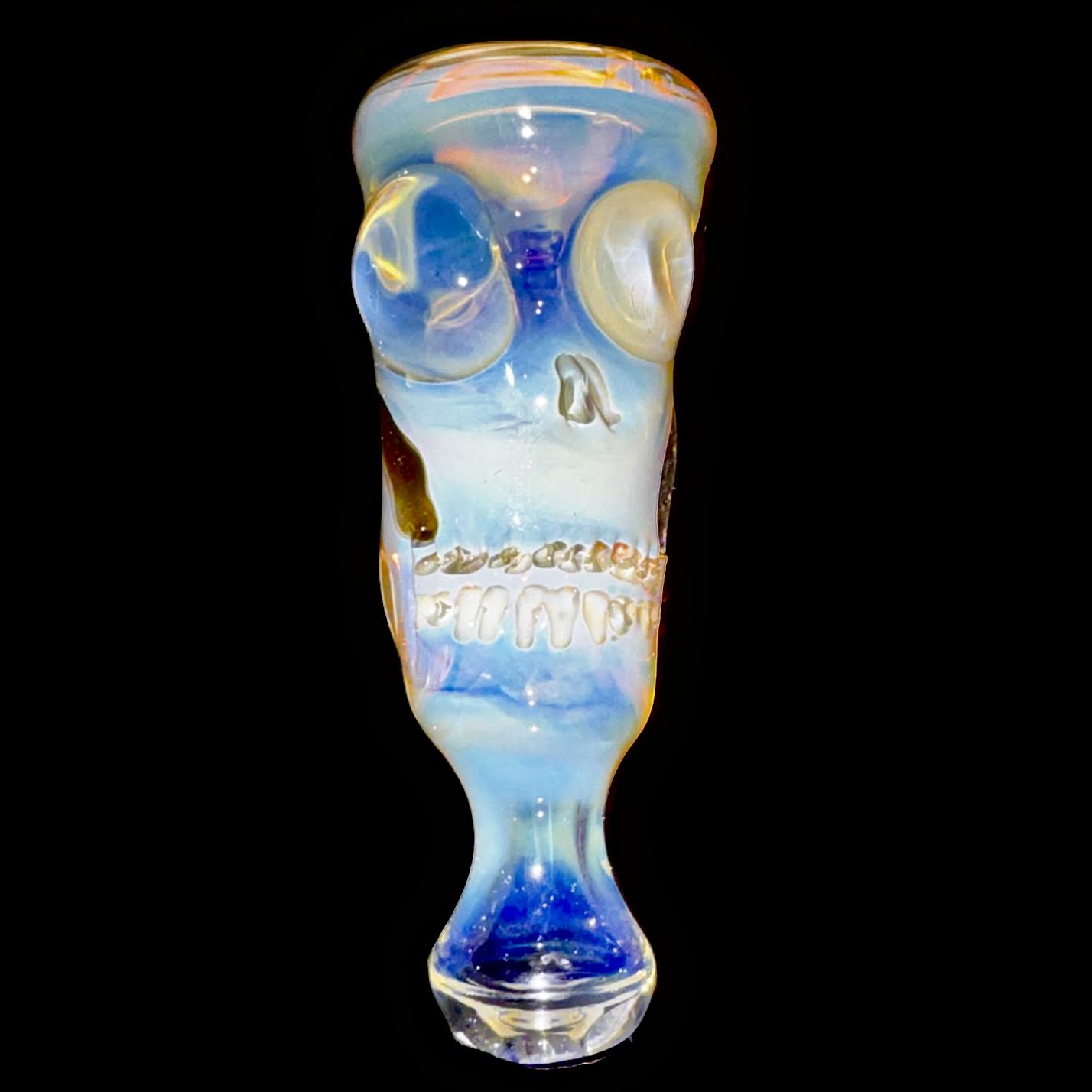 Cam Tower Fumed Double Skull Chillum New