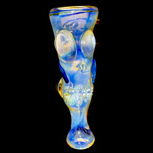 Cam Tower Fumed Double Skull Chillum New