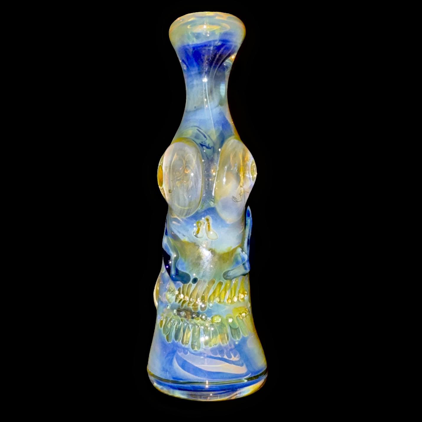 Cam Tower Fumed Double Skull Chillum New