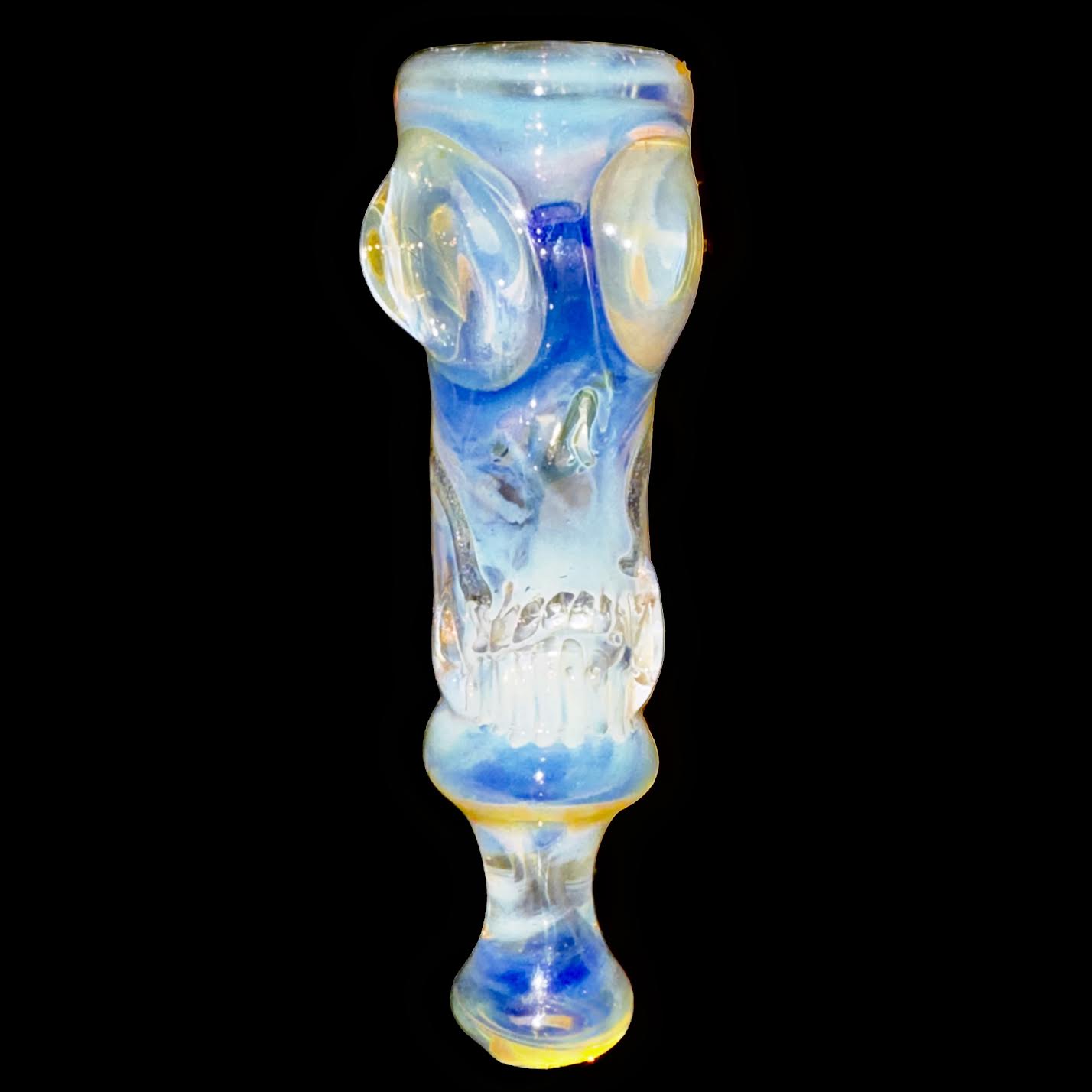 Cam Tower Fumed Double Skull Chillum New