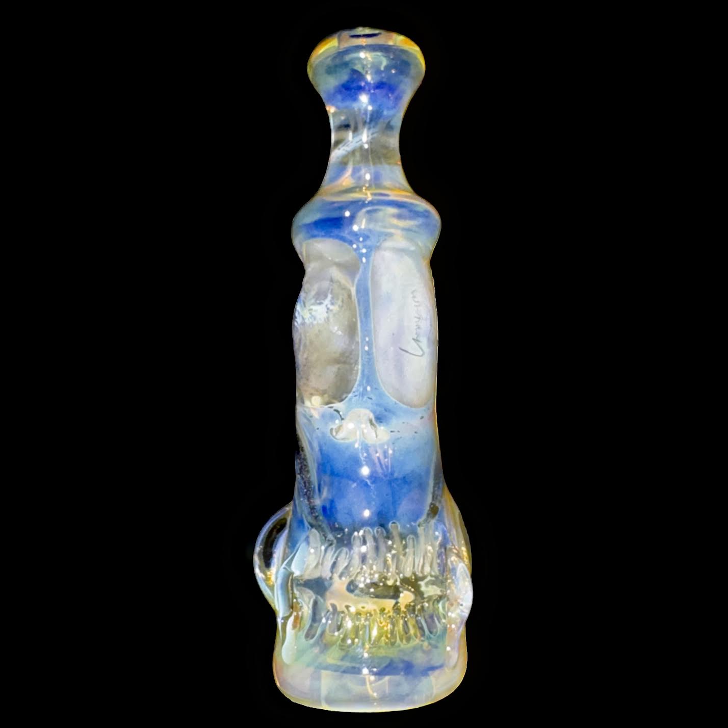 Cam Tower Fumed Double Skull Chillum New