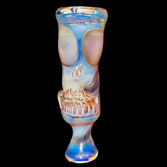Cam Tower Fumed Double Skull Chillum New
