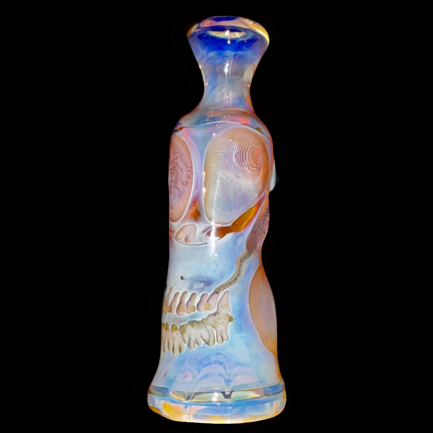 Cam Tower Fumed Double Skull Chillum New
