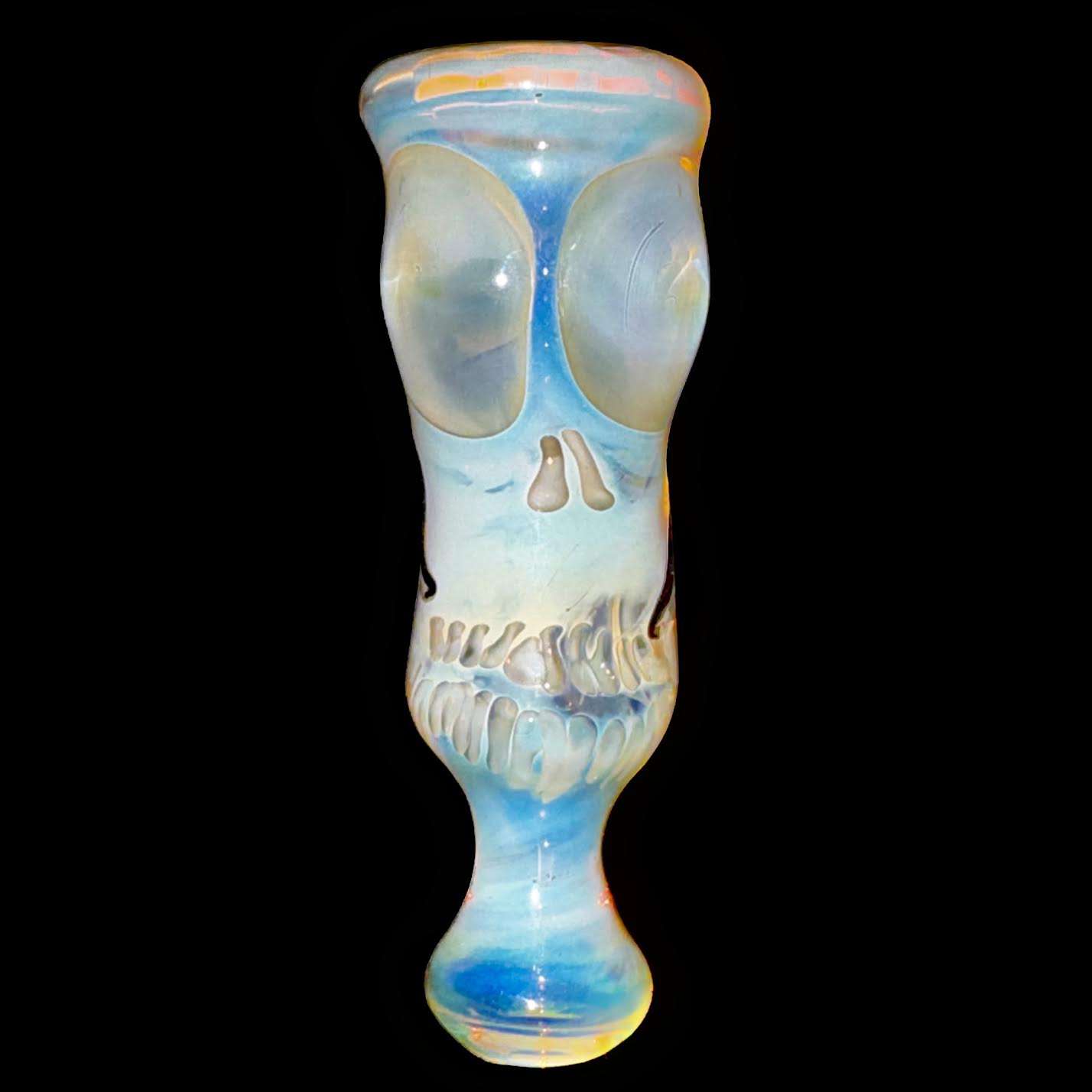 Cam Tower Fumed Double Skull Chillum New