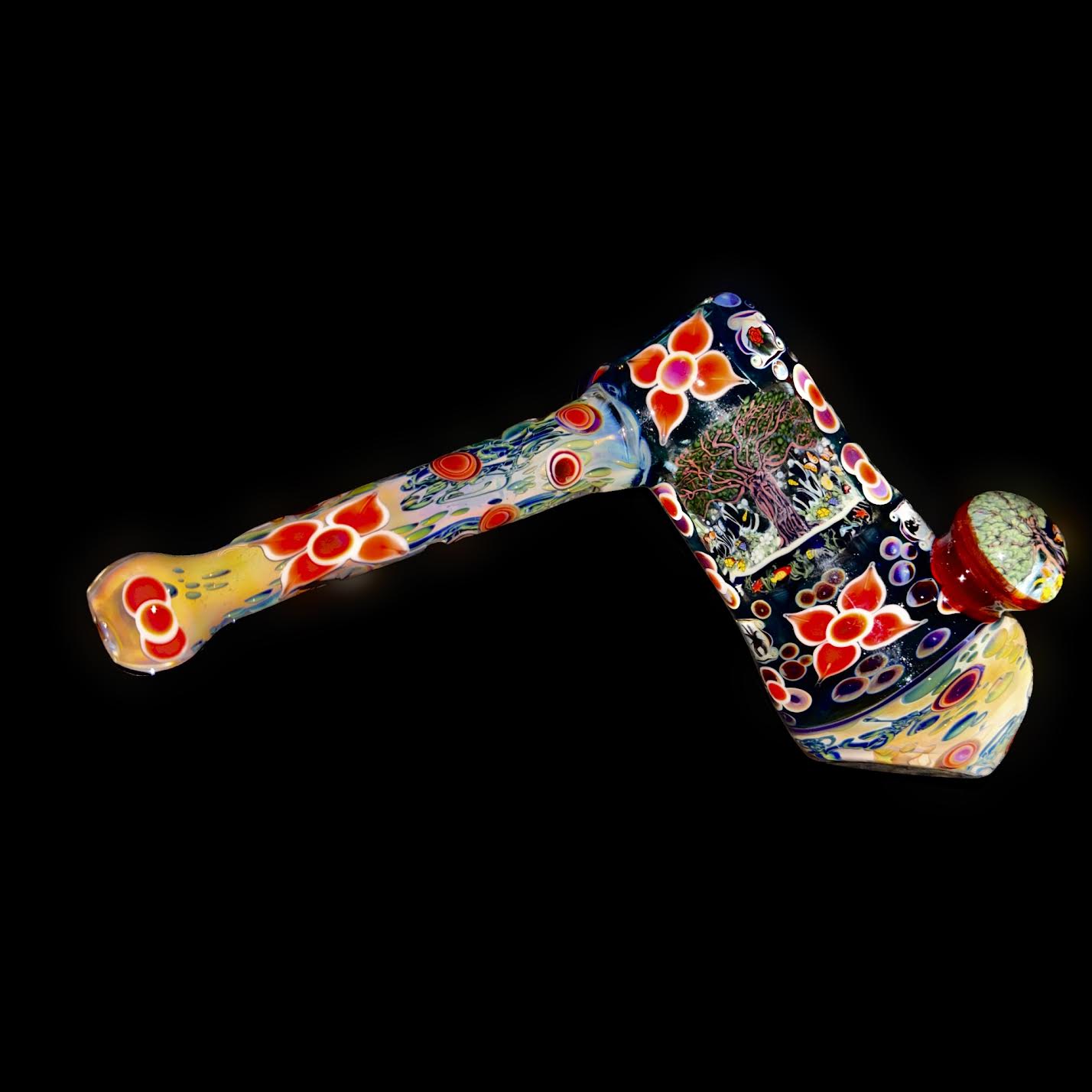 Shawn Daddy Heady Prankster with Forest Scenes Hammer Bubbler New