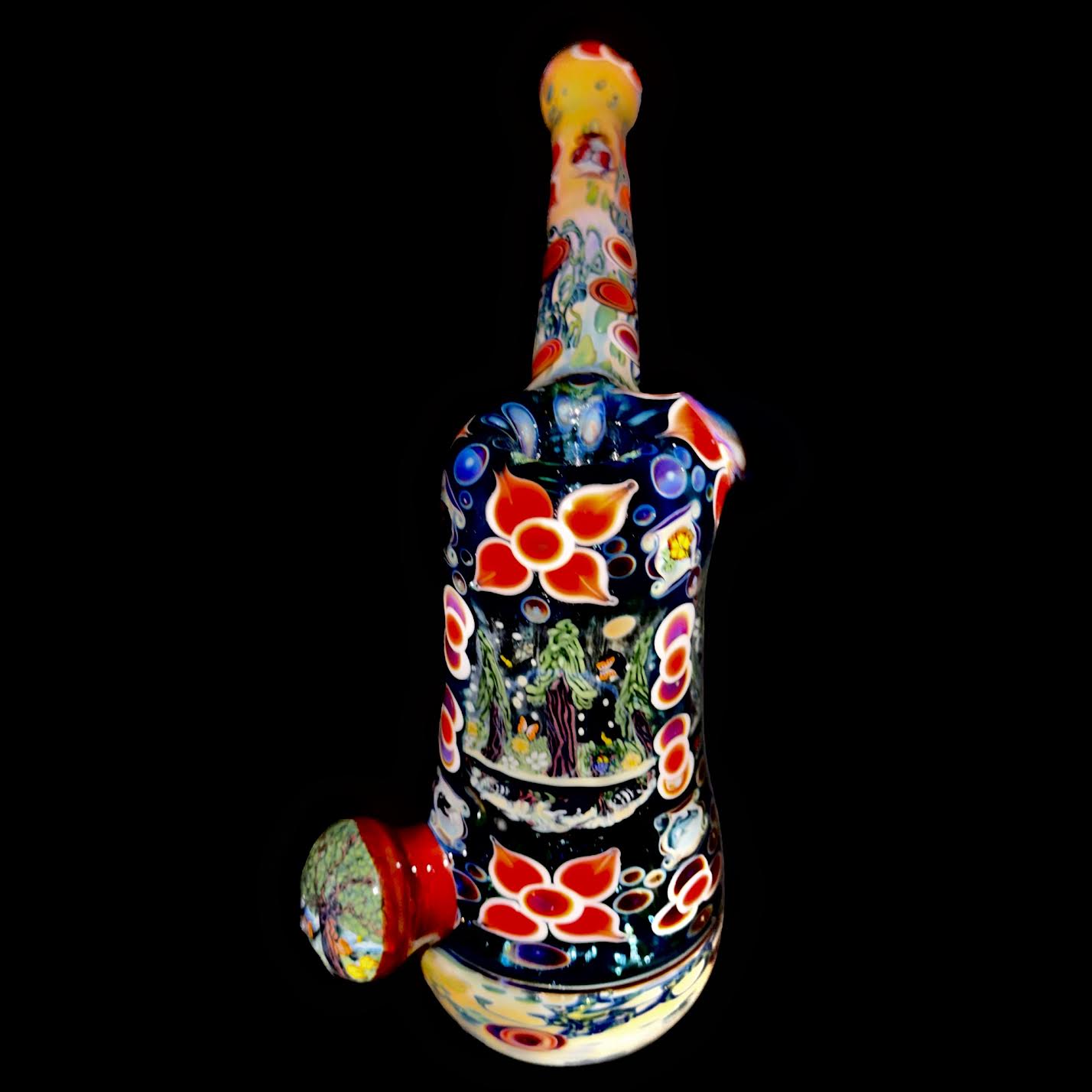 Shawn Daddy Heady Prankster with Forest Scenes Hammer Bubbler New
