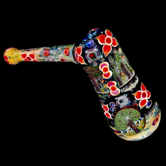 Shawn Daddy Heady Prankster with Forest Scenes Hammer Bubbler New
