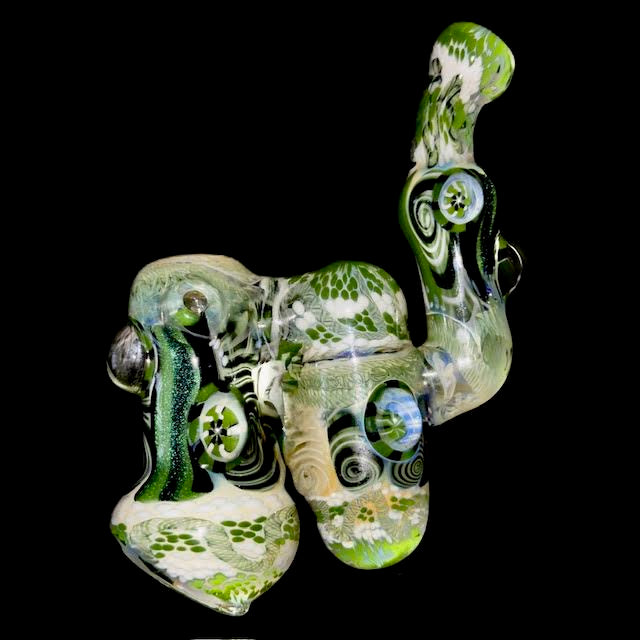 Glass Berry OG Inside Out with Millies Double Bubbler New