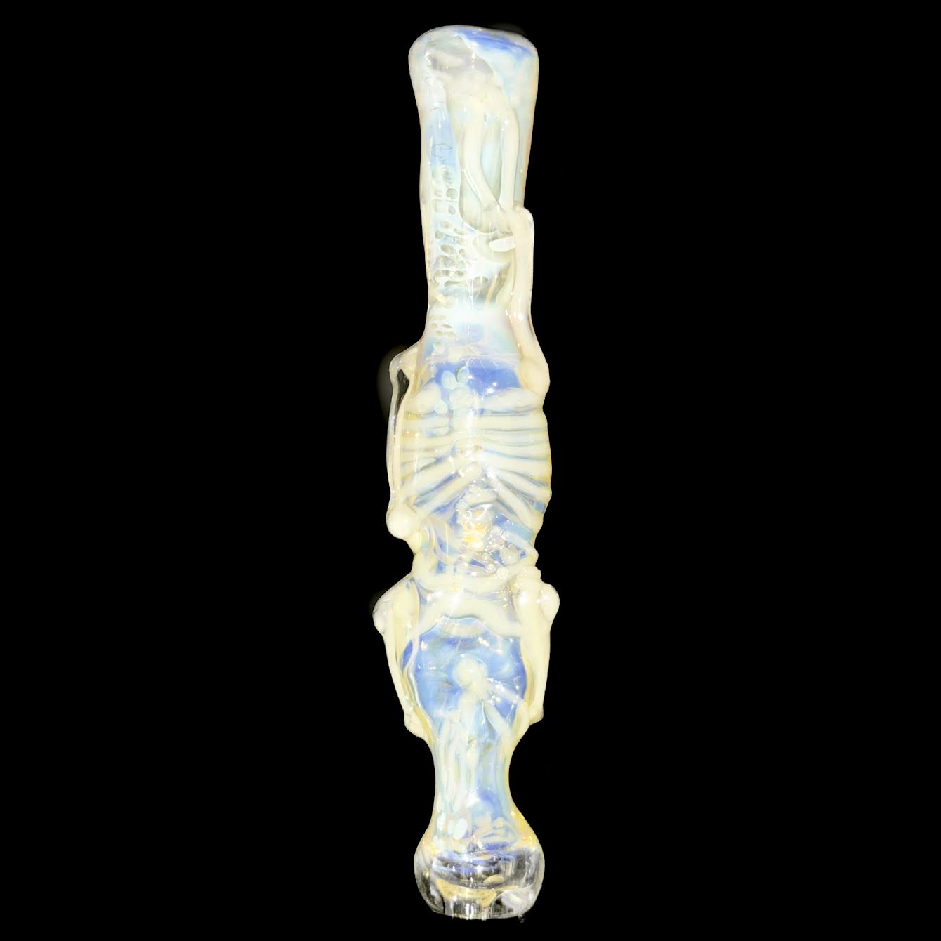 Cam Tower Fumed Skeleton Chillum New #1