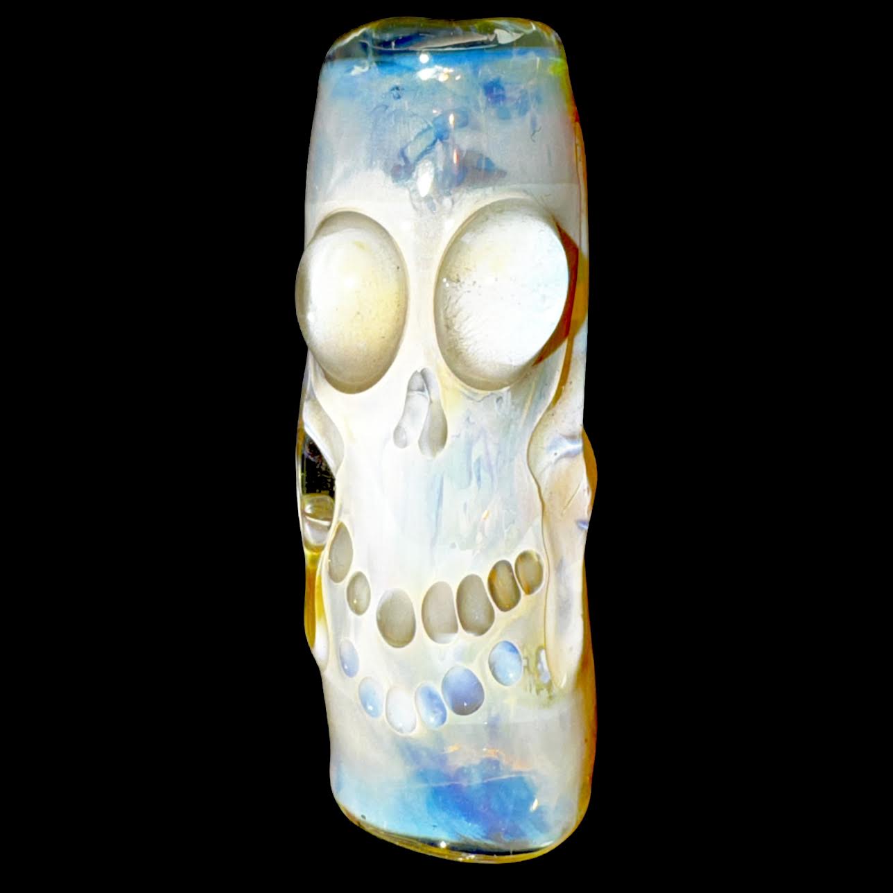 Bob Snodgrass Fumed Skull and Aliens Bead New