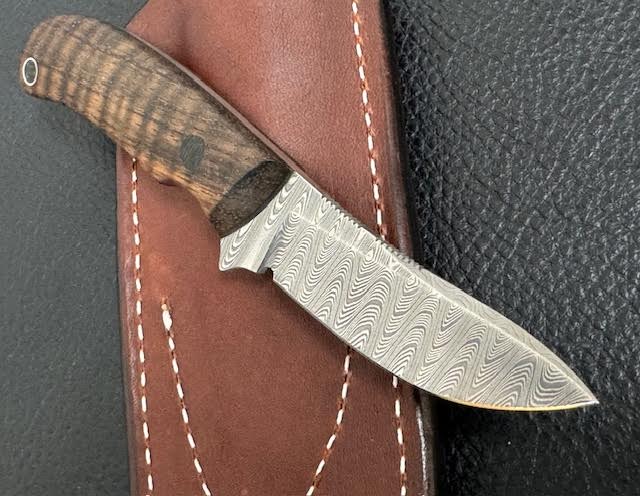 Krein Custom Skinner Damascus Koa New