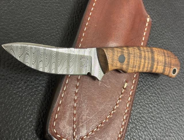 Krein Custom Skinner Damascus Koa New