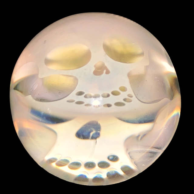 Ginny Snodgrass Double Fumed UV Skull Marble New